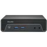 Shuttle Nano PC NE10N 0,6L maat pc Zwart N100 Intel SoC