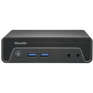 Shuttle Nano PC NE10N 0,6L maat pc Zwart N100 Intel SoC