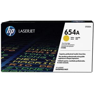 HP - 654A - Toner - Geel - Geschikt voor HP Color LaserJet Enterprise M651n, M651dn, M651xh