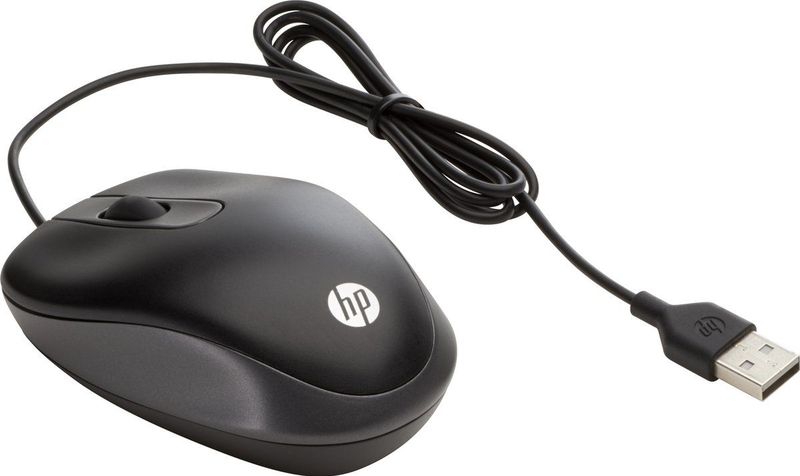 HP USB Travel Mouse muis Kantoor Ambidextrous USB Type-A Optisch 1000 DPI