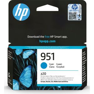 HP 951 Cyan Original Ink Cartridge inktcartridge 1 stuk(s) Origineel Normaal rendement