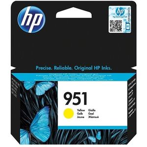 HP 951 Yellow Original Ink Cartridge inktcartridge 1 stuk(s) Origineel Normaal rendement Geel
