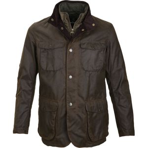 Barbour winterjas katoen groen normale fit