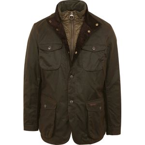 Barbour Wachsjacke Ogston Olive - Größe XXL