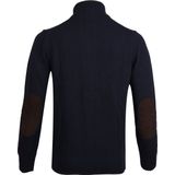 Barbour Trui Wol Patch Navy - Heren - Schipperstrui