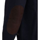 Barbour Trui Wol Patch Navy - Heren - Schipperstrui