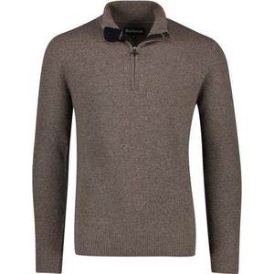 Barbour - Half Zip Trui - Taupe - Wol