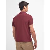 Barbour Tartan Pique Polo Bordeaux
