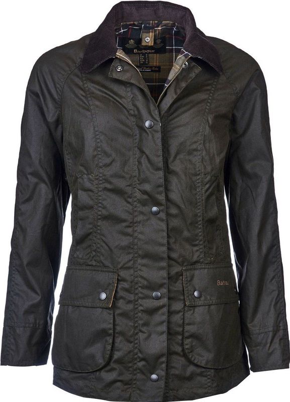 Barbour Classic Beadnell Wax Jacket - Olive - Dames Winterjas