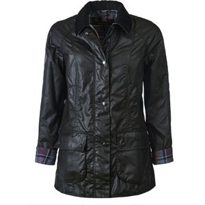Barbour Damesjack - Effen Design met Klepzakken en Drukknopen