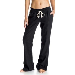 Roxy - Oceanside Pant - Pantalon - Lichtblauw - Vlas Linnen en Viscose