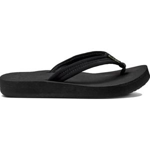 Reef Cushion Breezeblack Black Dames Slippers - Zwart