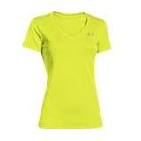 Under Armour Tech SSV - Solid - Fitnessshirt - Dames - Geel