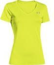 Under Armour Tech SSV - Solid - Fitnessshirt - Dames - Geel