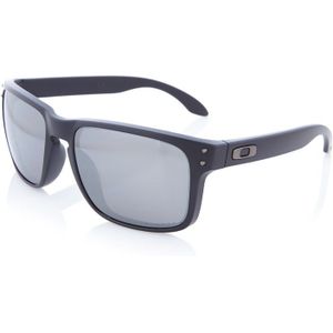 Oakley Holbrook OO 9102 D6 55 - vierkant zonnebrillen, mannen, zwart, polariserend spiegelend