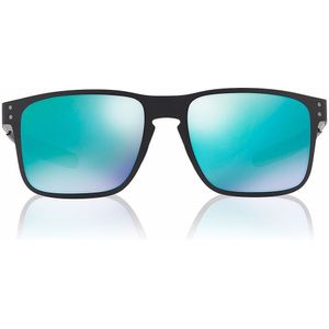 Oakley Holbrook Metal - Zonnebril - Matte Black / Jade Iridium