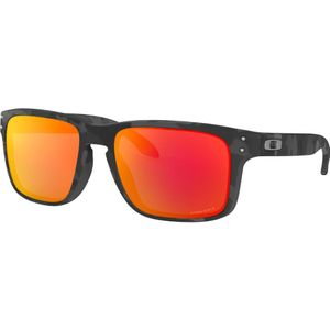 Oakley Holbrook Zonnebril Mat Zwart Camo Prizm Ruby Lens