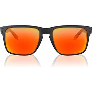 Oakley Square Mens Matt Black Prizm Ruby zonnebril | Sunglasses
