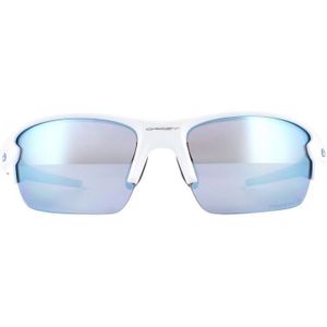 Oakley Zonnebril Flak XS OJ9005-06 Gepolijst Wit Diep H2O PRIZM Gepolariseerd | Sunglasses