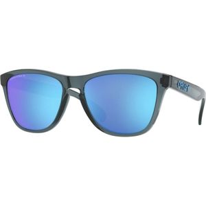 Oakley Frogskins OO 9013 F6 55 - vierkant zonnebrillen, mannen, blauw, polariserend spiegelend