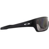 Oakley, Mat Zwart Zonnebril met Prizm Grijs Zwart, Heren, Maat:32 MM