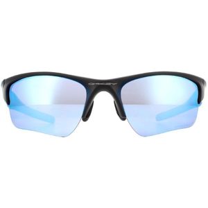 Oakley Wrap Mens Matte Black Prizm Deep H2O gepolariseerde zonnebril | Sunglasses
