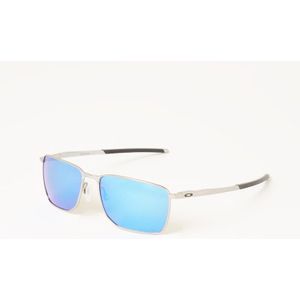 Oakley Zonnebril Ejector OO4142-04 Satin Chrome Prizm Sapphire | Sunglasses