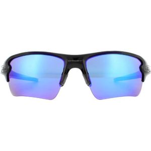 oakley flak 2 0 xl polished black  prizm sapphire  oo9188 f7