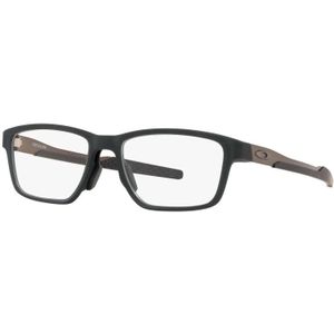 Oakley OX8153 Herren-Brille inkl. Gläser Vollrand Eckig Kunststoff-Gestell 57mm/17mm/136mm, schwarz