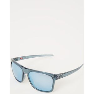 Oakley Leffingwell OO 9100 05 57 - rechthoek zonnebrillen, mannen, grijs, polariserend spiegelend