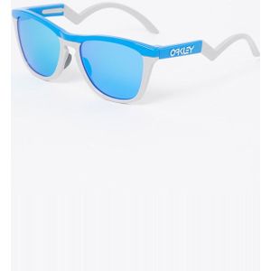 Oakley, Accessoires, Heren, Blauw, 55 MM, Frogskins Hybrid Zonnebril Blauw/Grijs Prizm