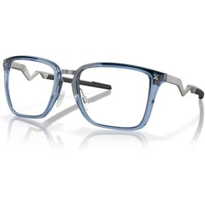 Oakley Man OX8162 cognitief 816203 Optische monturen Titanium Blauw Transparant Hurken Normaal