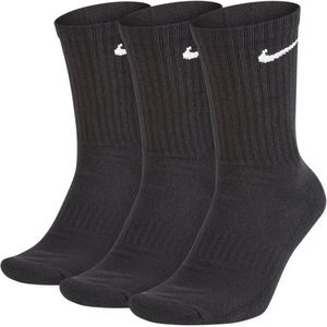 Nike - Everyday Cushion Crew Socks - 3 Pack Sokken - 34 - 38 - Zwart