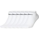 Nike Everyday Lightweight No-Show Sokken  Sportsokken - Unisex - wit/zwart Maat 38-42