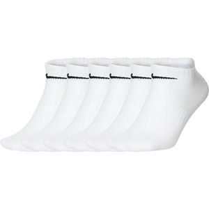Nike Everyday Lightweight No-Show Sokken  Sportsokken - Unisex - wit/zwart Maat 42-46