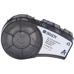 Brady M21-30-423 tape polyester zwart op wit 38,10 mm x 19,05 mm (origineel)