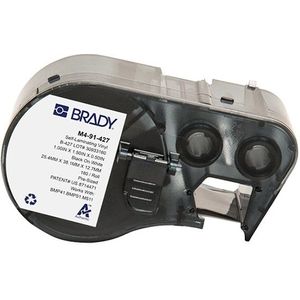 Brady - M4-91-427 - Etikettenrol - Wit - 180 Etiketten, 12,7 mm Breedte, Zelflaminerend