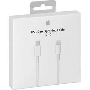 Apple USB C naar Lightning kabel voor iPhone/iPad/iPod 2 meter wit