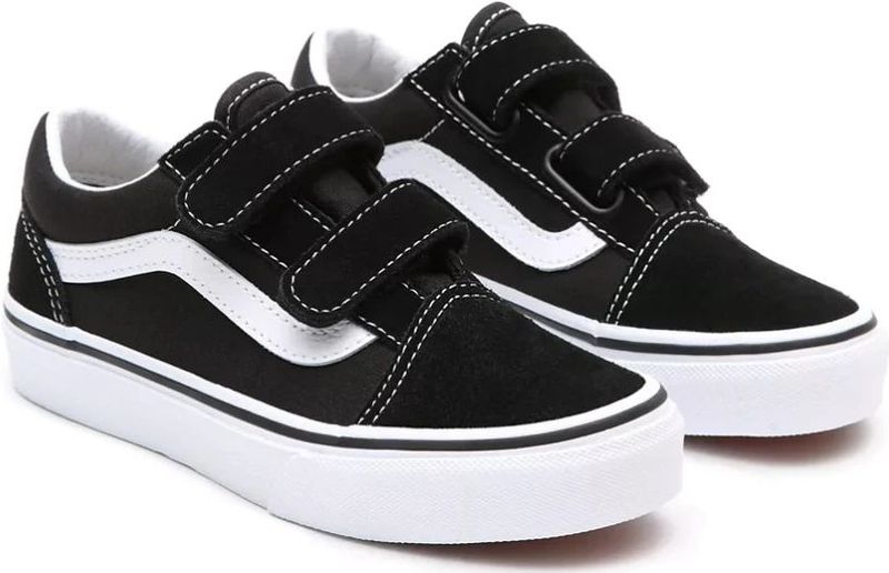 Vans Old Skool V Sneakers Kinderen - Black True White