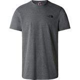 The North Face S S Simple Dome Heren T-shirt Tnfmediumgreyheather(Std)
