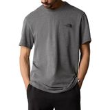 The North Face S S Simple Dome Heren T-shirt Tnfmediumgreyheather(Std)