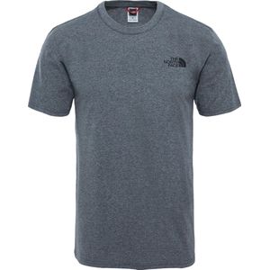 The North Face S S Simple Dome Heren T-shirt Tnfmediumgreyheather(Std)