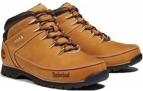 Timberland für Herren. TB0A122I2311 Lederstiefel Euro Sprint Hiker braun (43), Wohnung, Schnürsenkel, Draußen