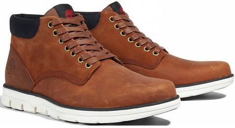 Timberland Men Bradstreet Chukka Leather Red Brown-Schoenmaat 50