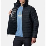 Columbia - Powder Lite - Winterjack - Zwart - Waterafstotend - Met Capuchon