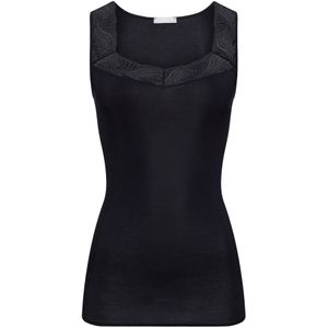 Hanro - Top Delight - Blousetop - Zwart - Katoen
