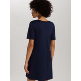 Hanro Nachthemd ' Cotton Silk '  donkerblauw
