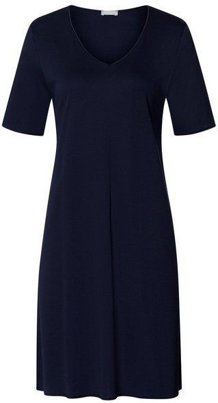 Hanro Nachthemd ' Cotton Silk '  donkerblauw