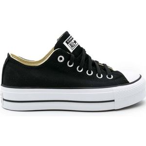 Converse, Schoenen, Dames, Zwart, 36 1/2 EU, Zwarte Platform Sneakers voor Dames