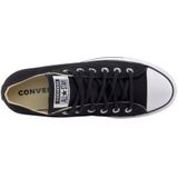 Converse  Chuck Taylor All Star Lift Clean Ox Core Canvas  Sneakers  dames Zwart